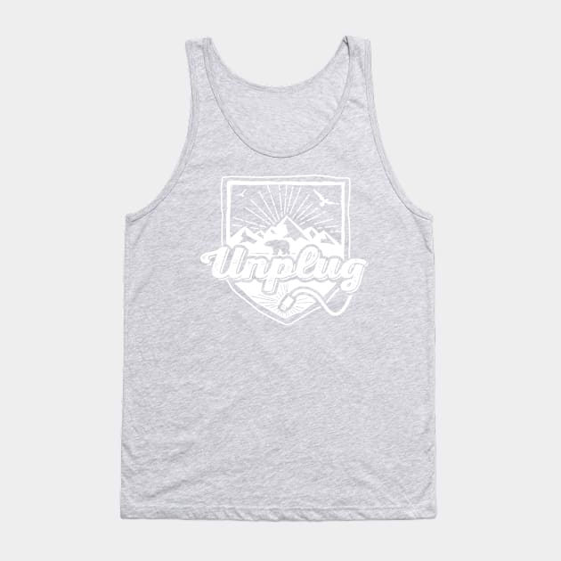 Unplug - Mountains Tank Top by hillsboroughdesignco